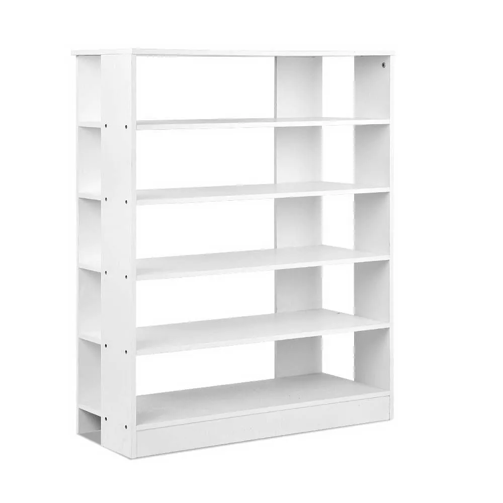 6-Tier White Shoe Rack for 30 Pairs, Eco-Friendly - Artiss