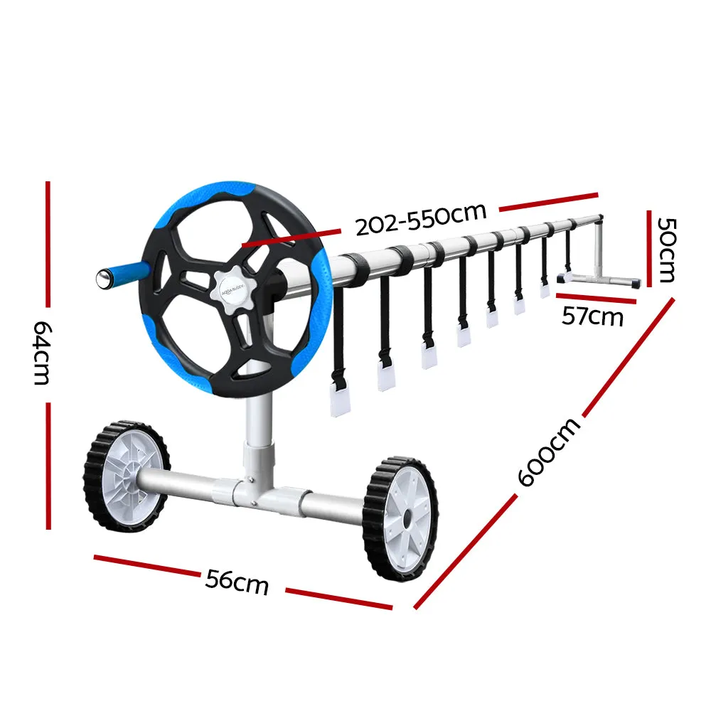 Adjustable Aluminium Pool Roller & Cover 6.5x3m - Aquabuddy