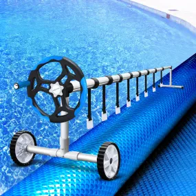 Adjustable Aluminium Pool Roller & Solar Cover, Aquabuddy