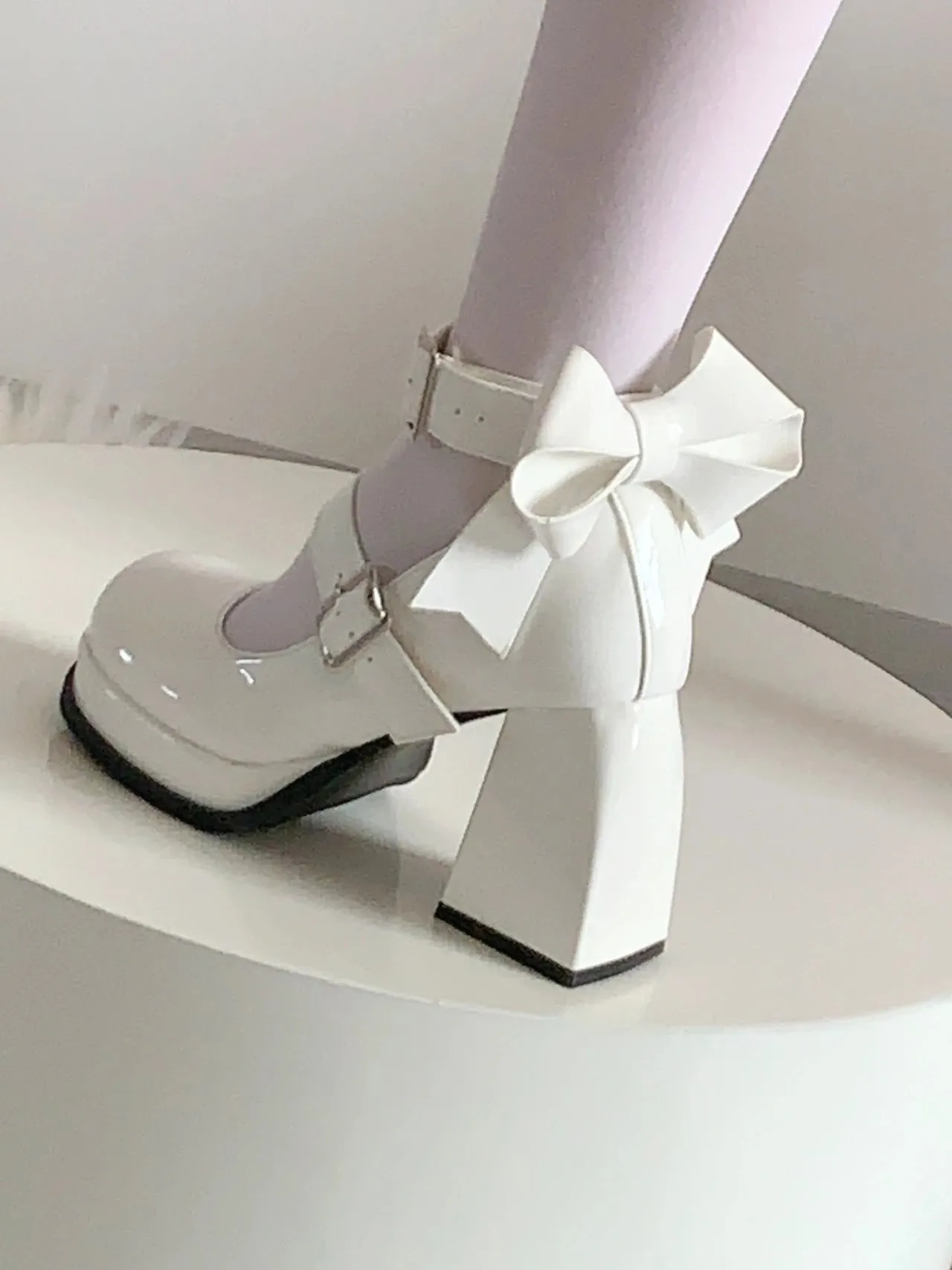 Aiertu Bow Mary Jane High Heels Women Shoes Dress Lolita Shallow Fashion Sandals New 2024 Spring Designer Casual Pumps