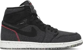 Air Jordan 1 High Zoom Crater Sneakers, Black