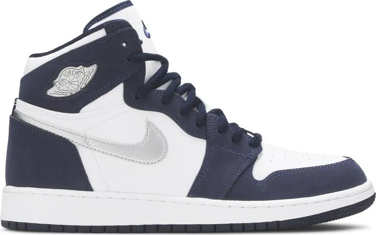 Air Jordan 1 Retro High coP GS Midnight Navy 2020, blue