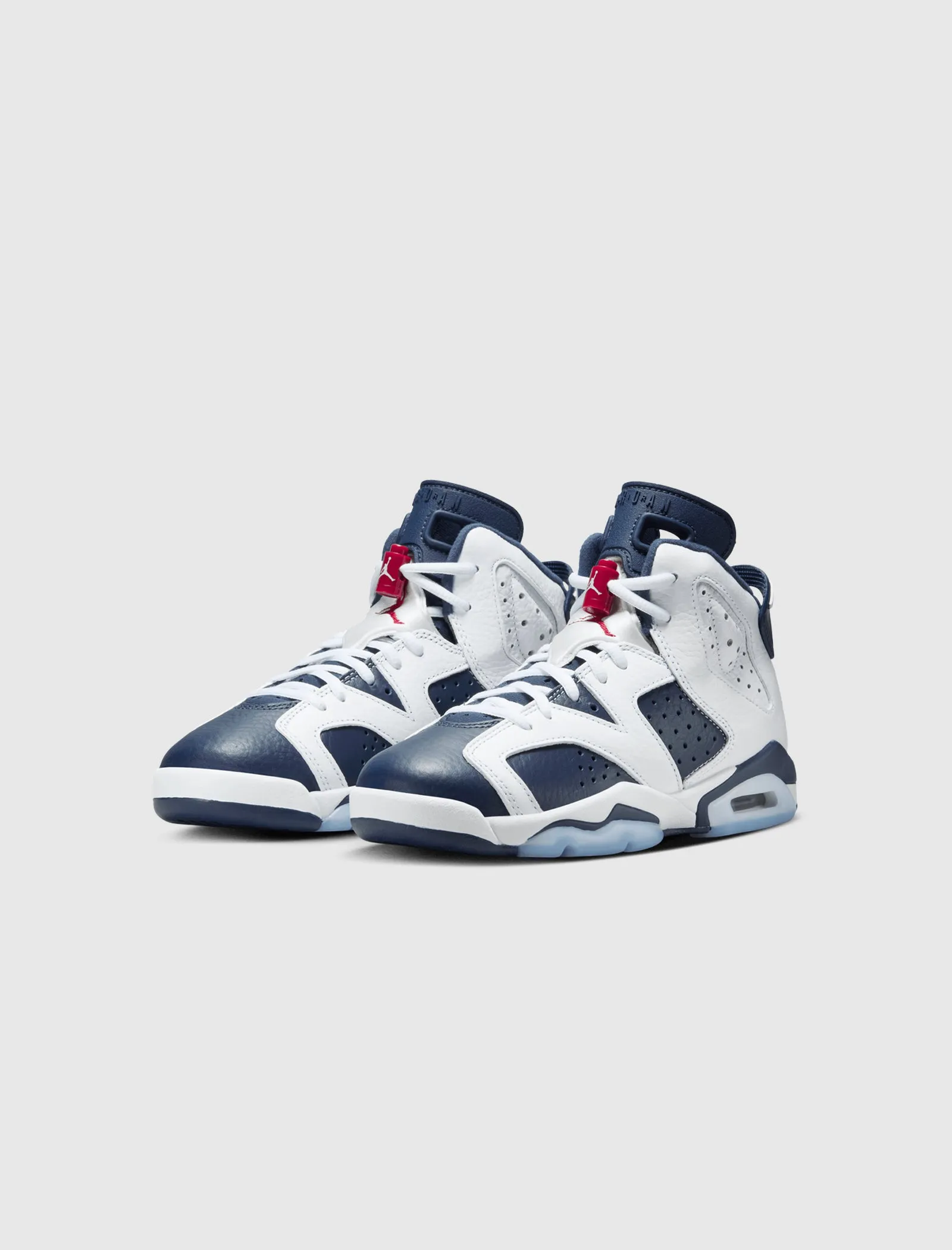 AIR JORDAN 6 RETRO "WHITE/VARSITY RED/MIDNIGHT NAVY" GS