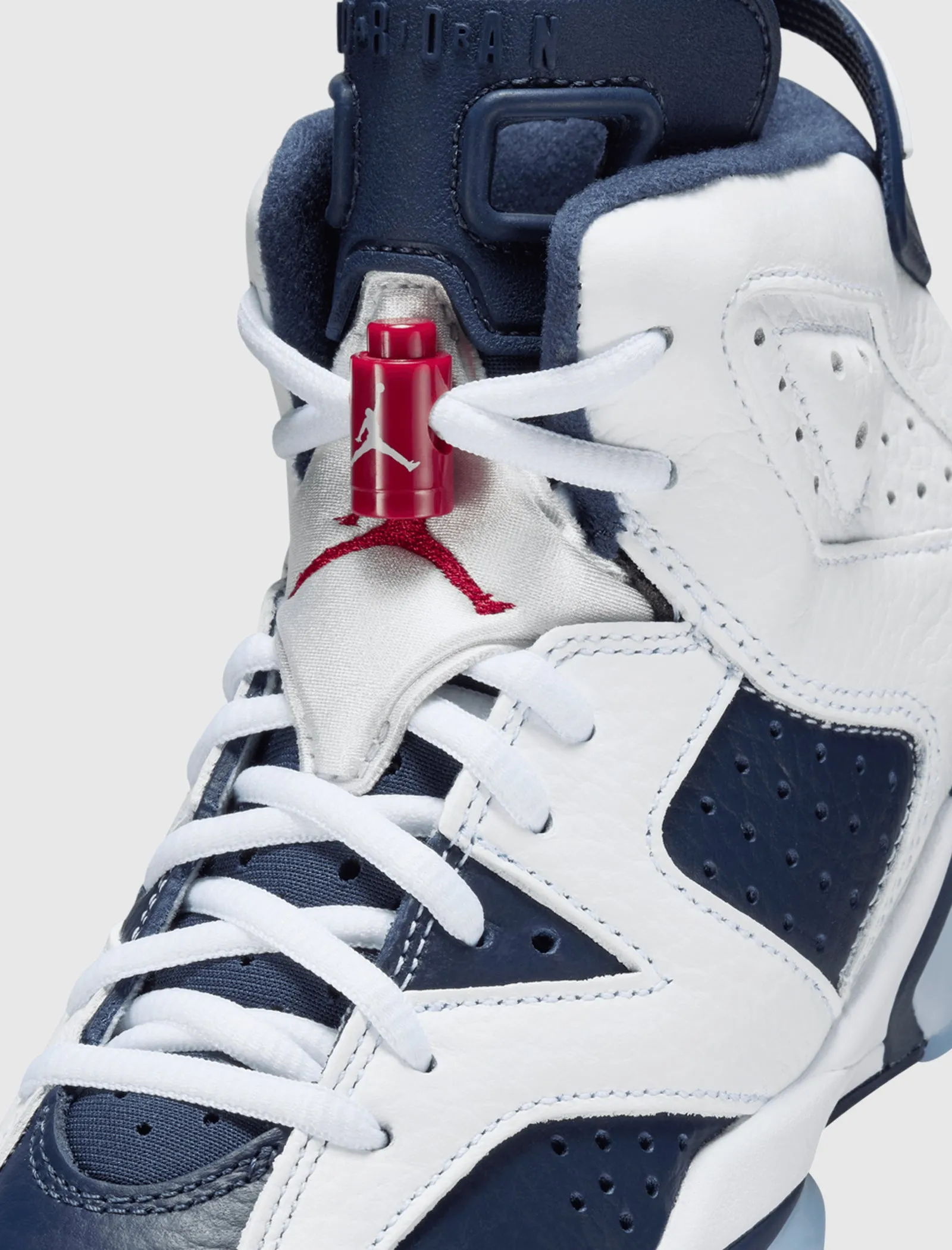 AIR JORDAN 6 RETRO "WHITE/VARSITY RED/MIDNIGHT NAVY" GS