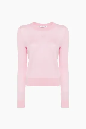 alexanderwang.t Logo Embossed Knit Jumper - Pink Chalk