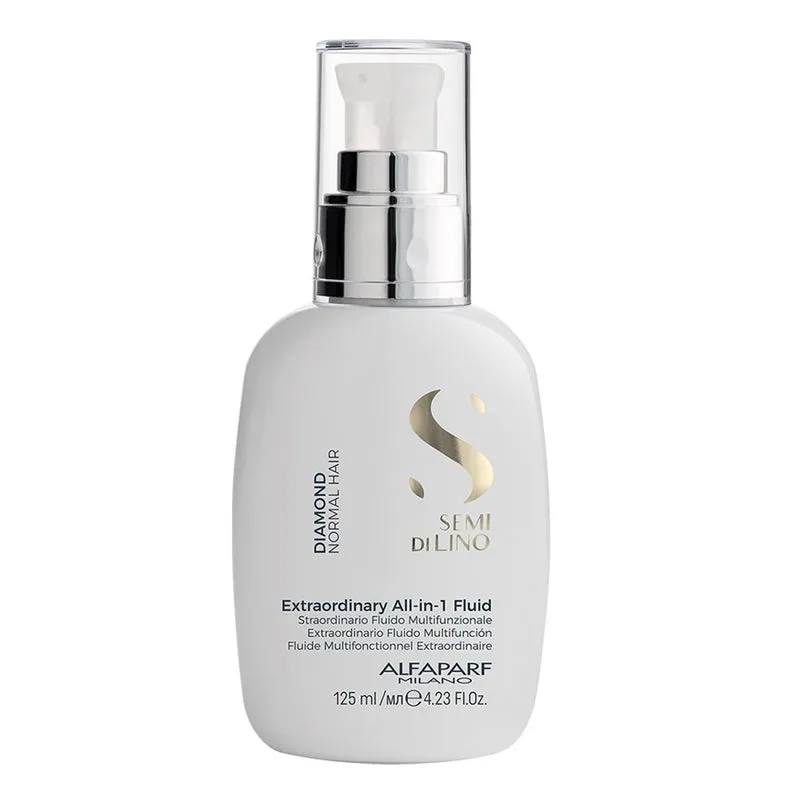 Alfaparf Milano Semi Di Lino Diamond Extraordinary All-In-One Leave-In Fluid With Thermal Protection For Normal Hair 125ml