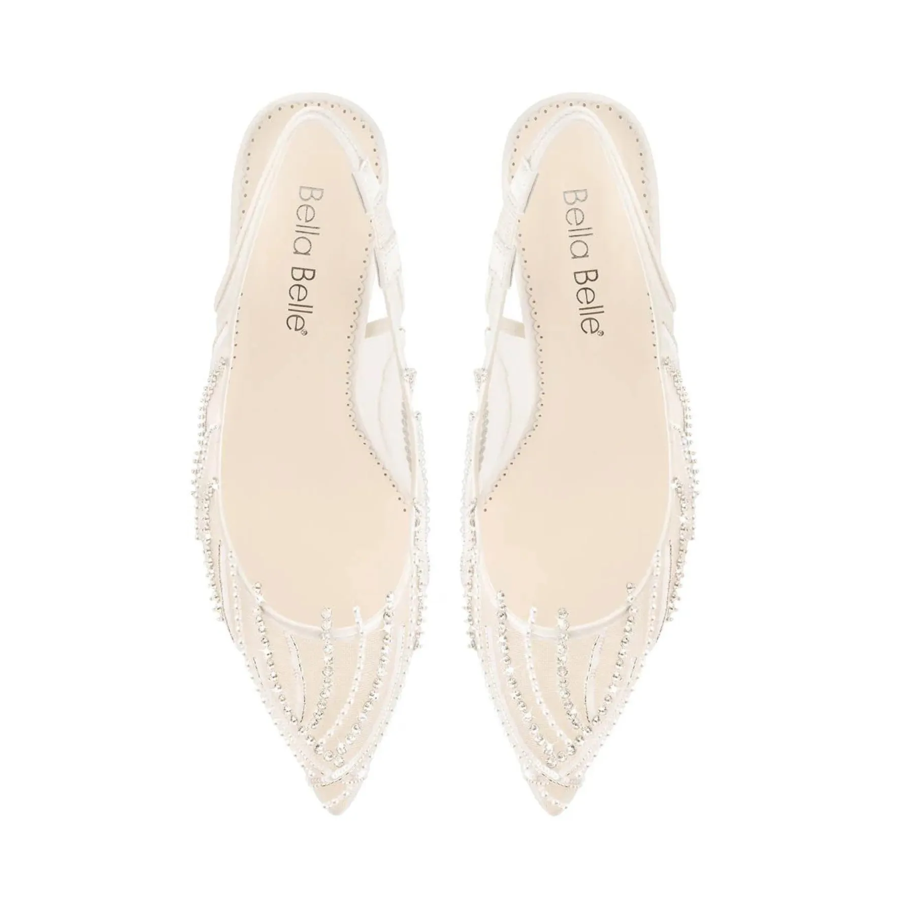 Anastasia - Ivory Pearl and Crystal Bridal Slingback Heels