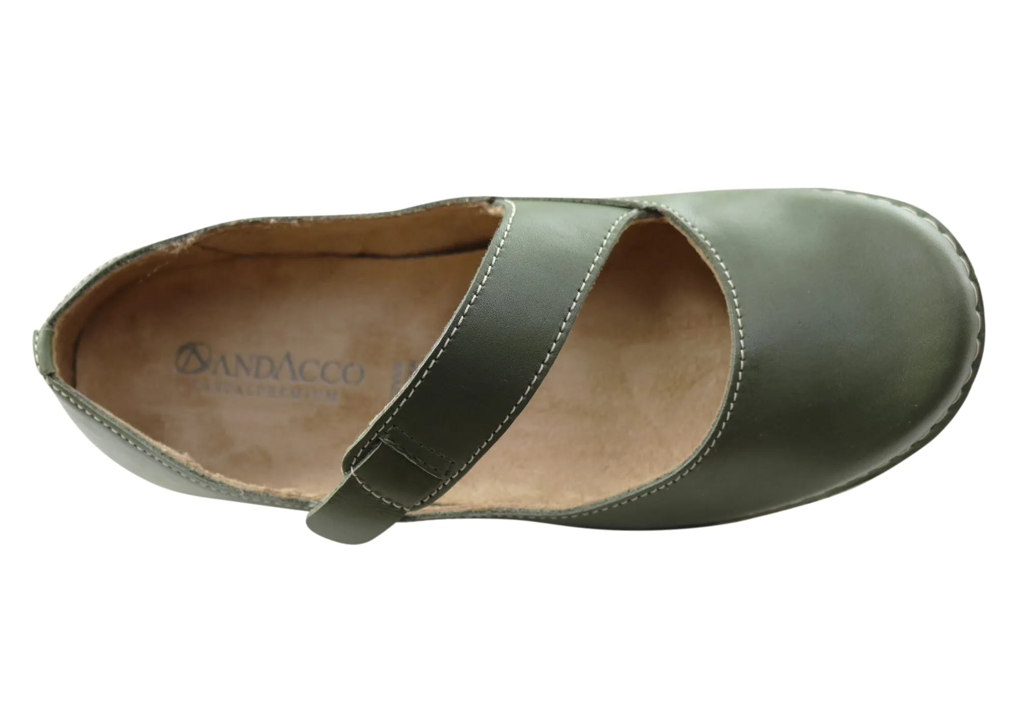 Andacco Oatley Womens Comfortable Leather Shoes Made In Brazil