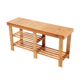 Bamboo Shoe Rack Wooden Bench Storage Organiser Cabinet Holder Stool