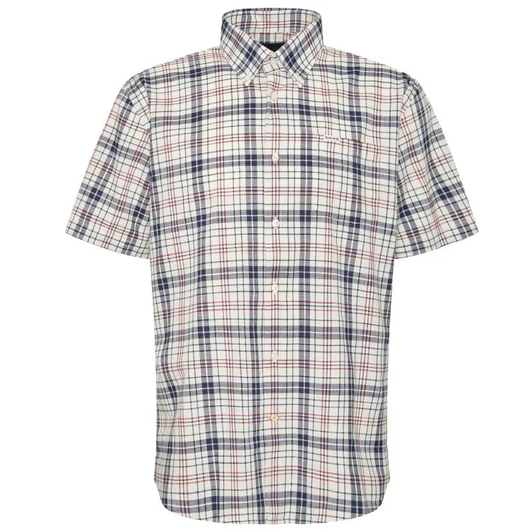 Barbour Drafthill Short Sleeved Regular Fit Shirt - Navy