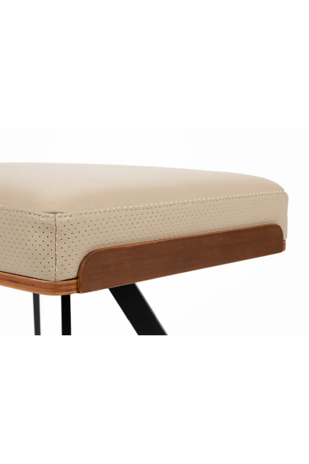 Beige Leather Stool | Zuiver Frie