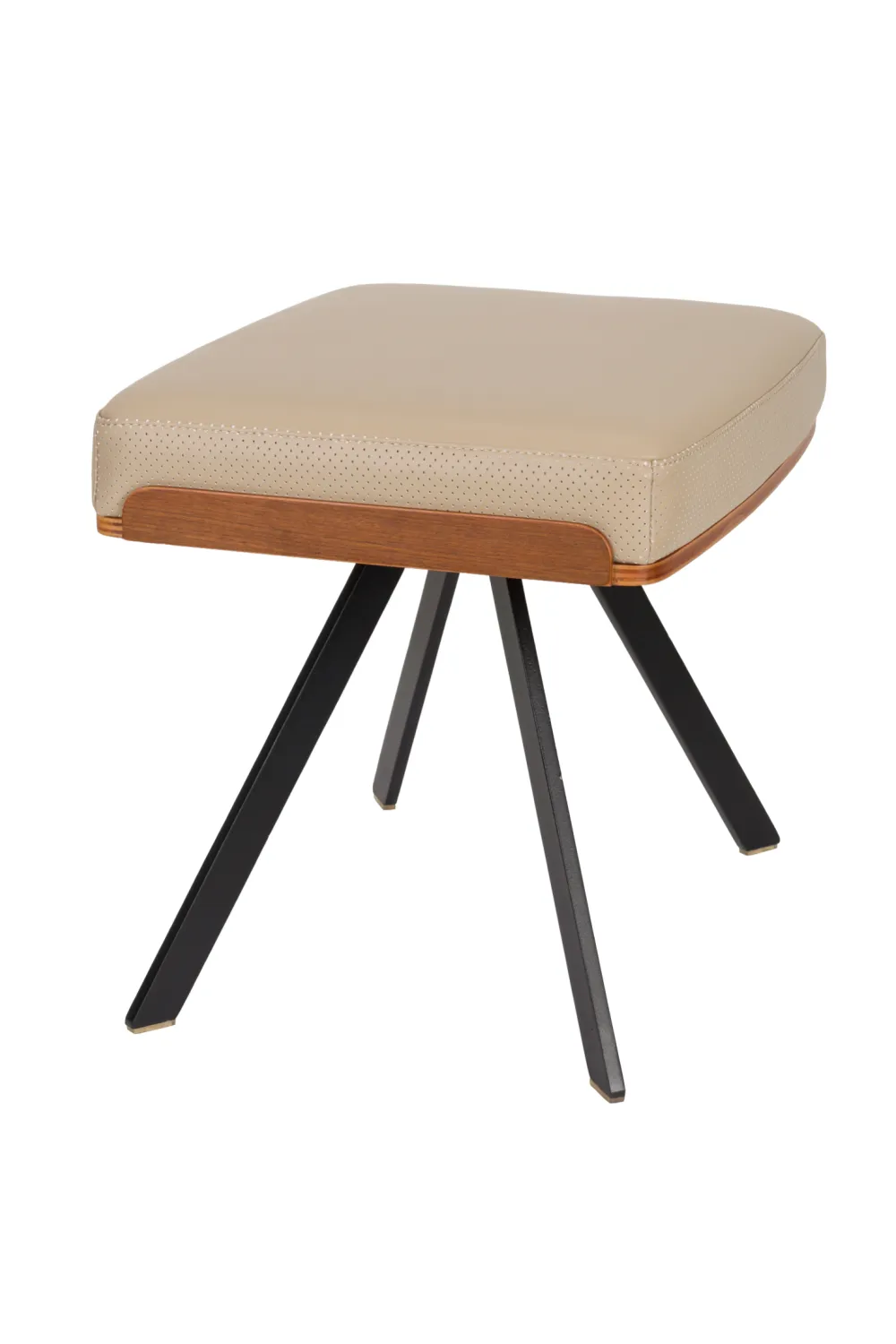 Beige Leather Stool | Zuiver Frie