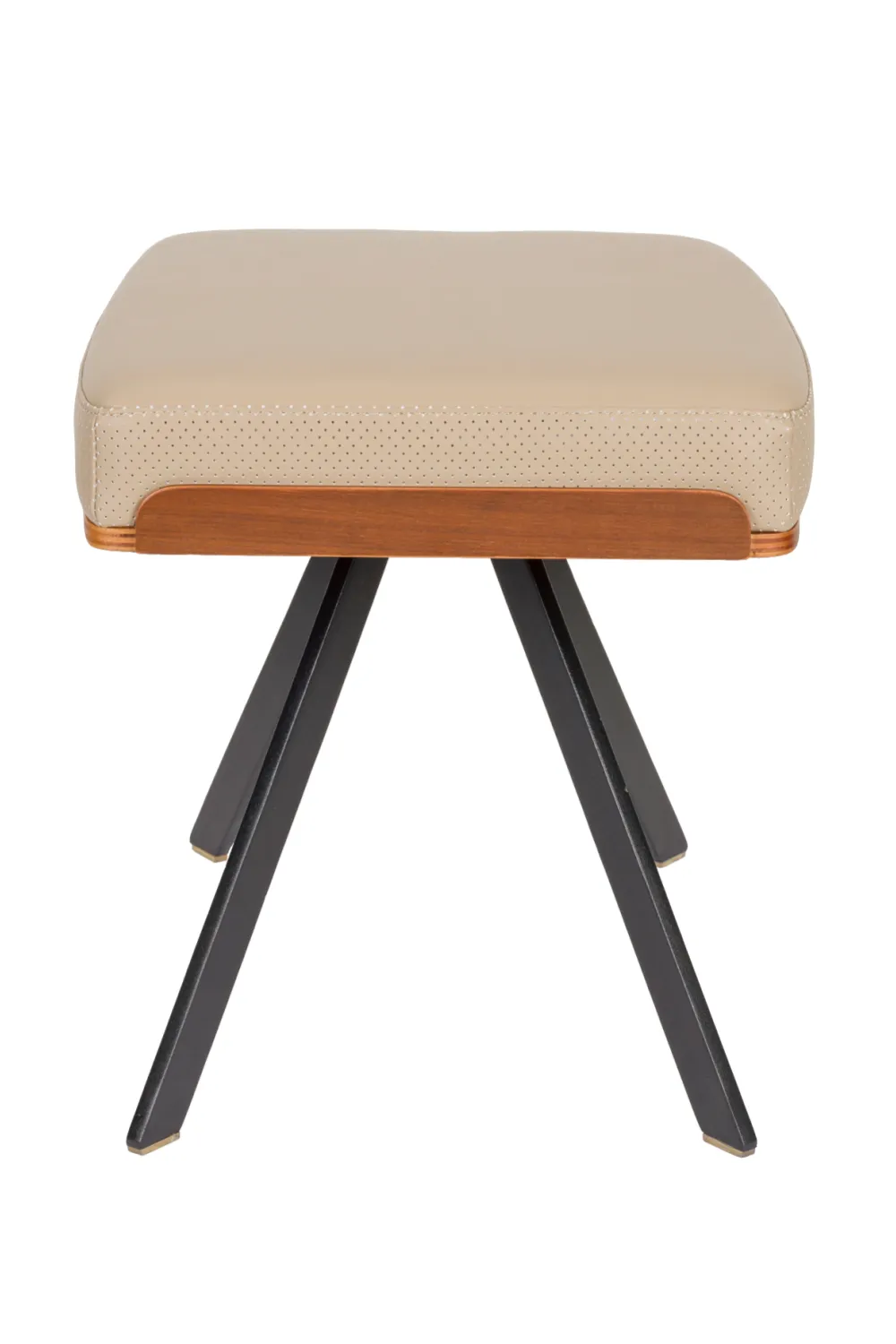 Beige Leather Stool | Zuiver Frie