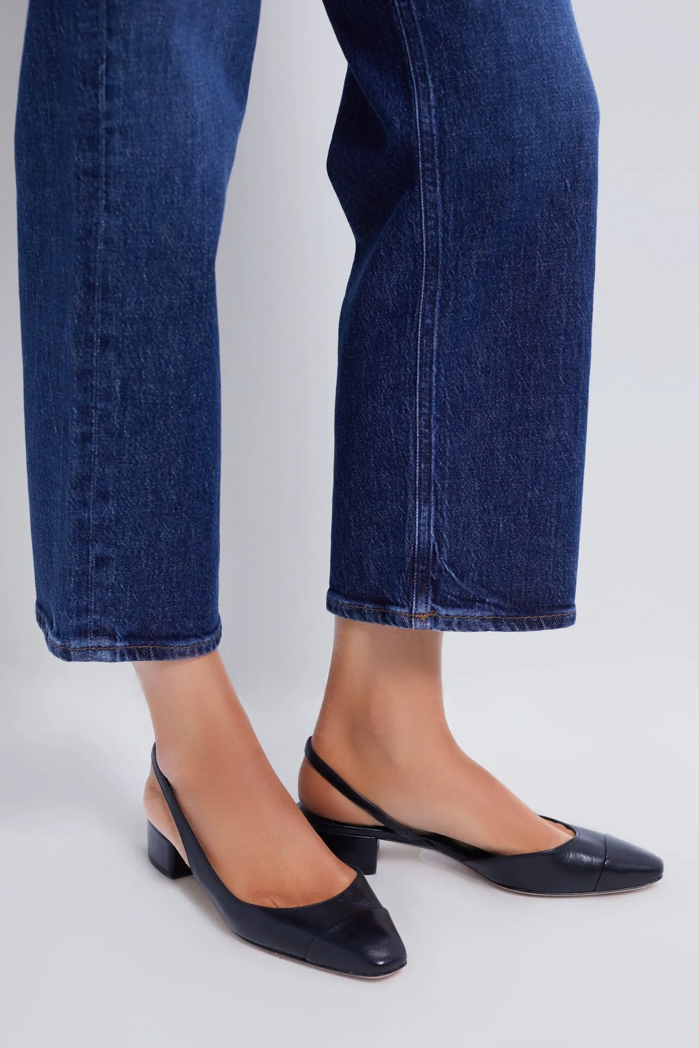 Black Cecile Sling Back Flats