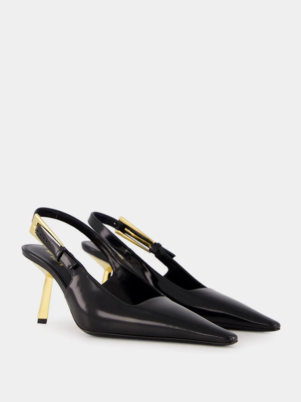 Black Lee Slingback Pumps