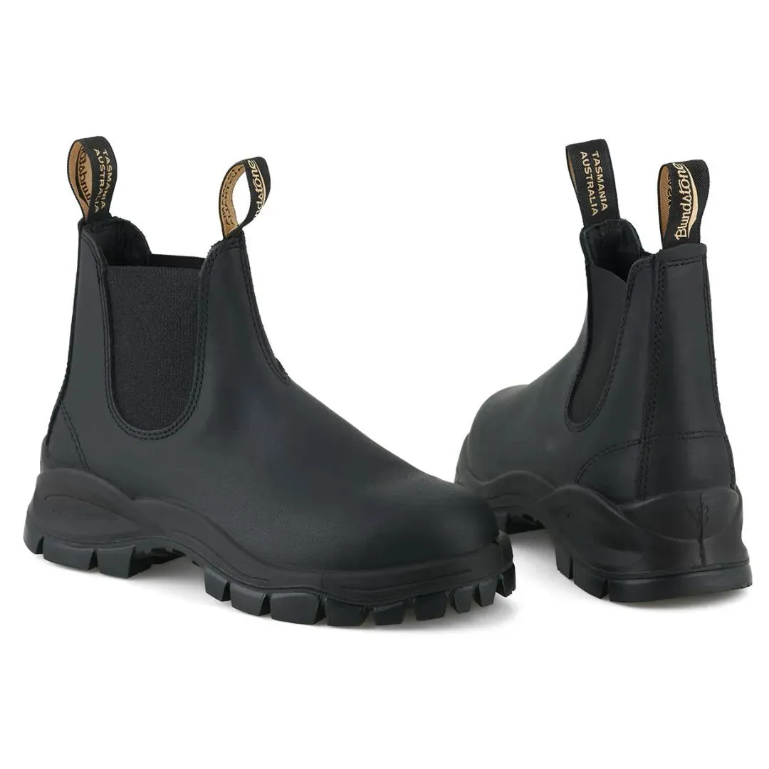 Blundstone 2240 Black Slip On Lug Sole Chelsea Boots