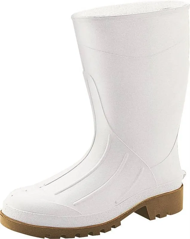 Boot Pvc Pln Toe 12in White 6