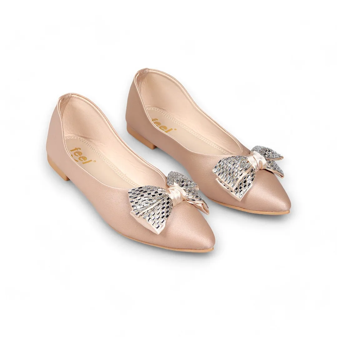 Bow Deco Flat Pumps