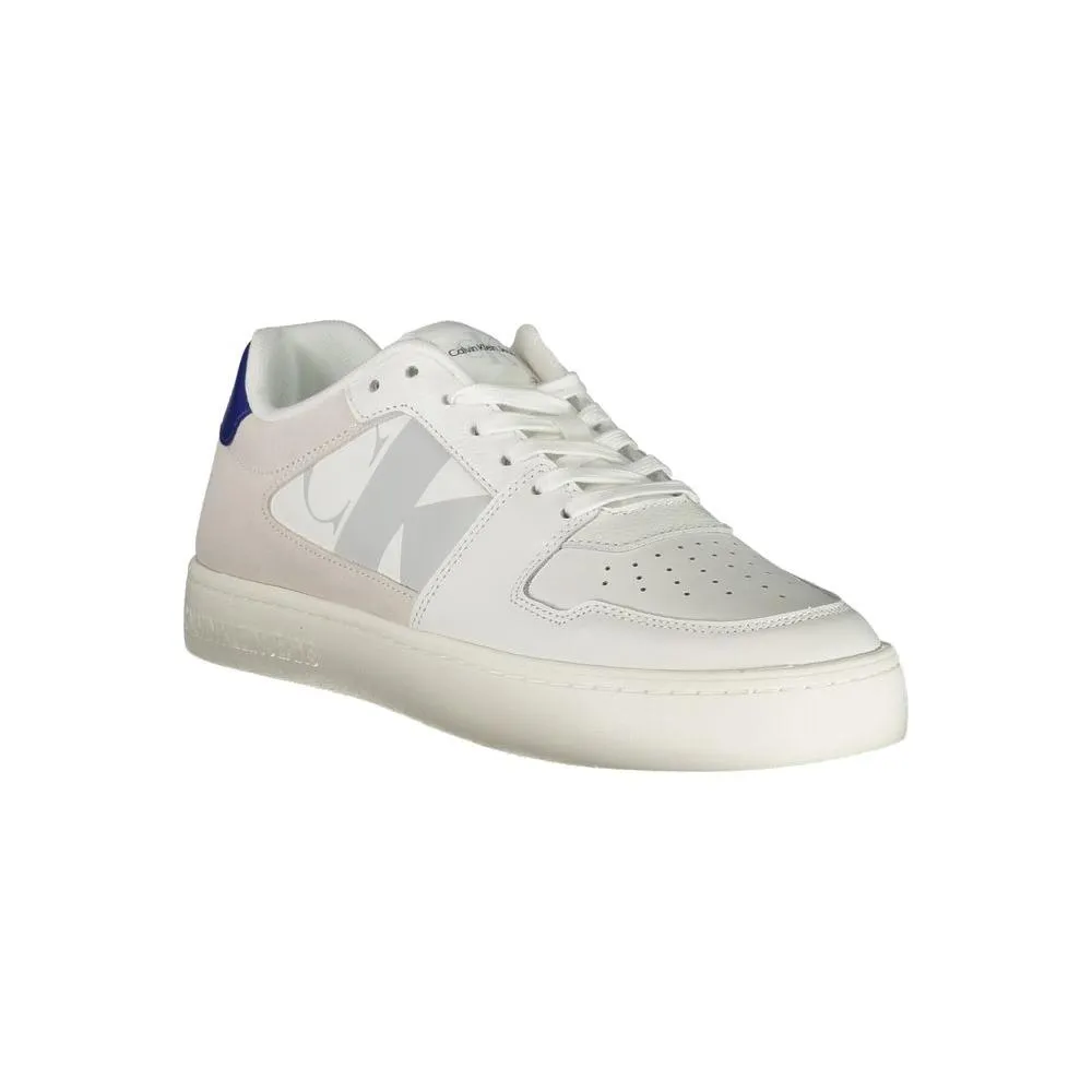 Calvin Klein White Leather Mens Sneaker