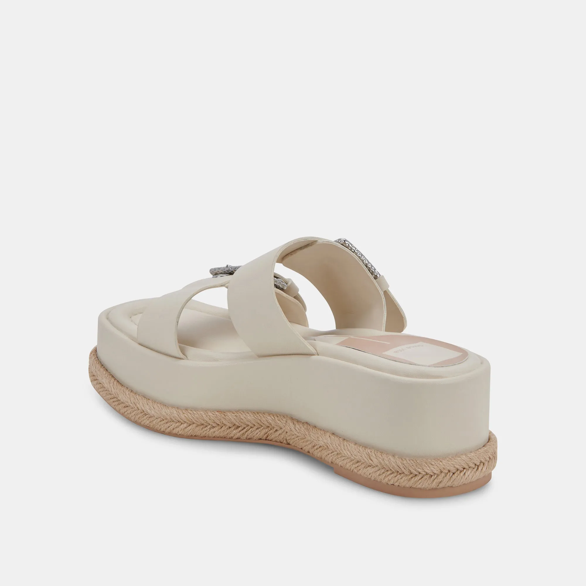 CANYON SANDALS IVORY LEATHER - re:vita