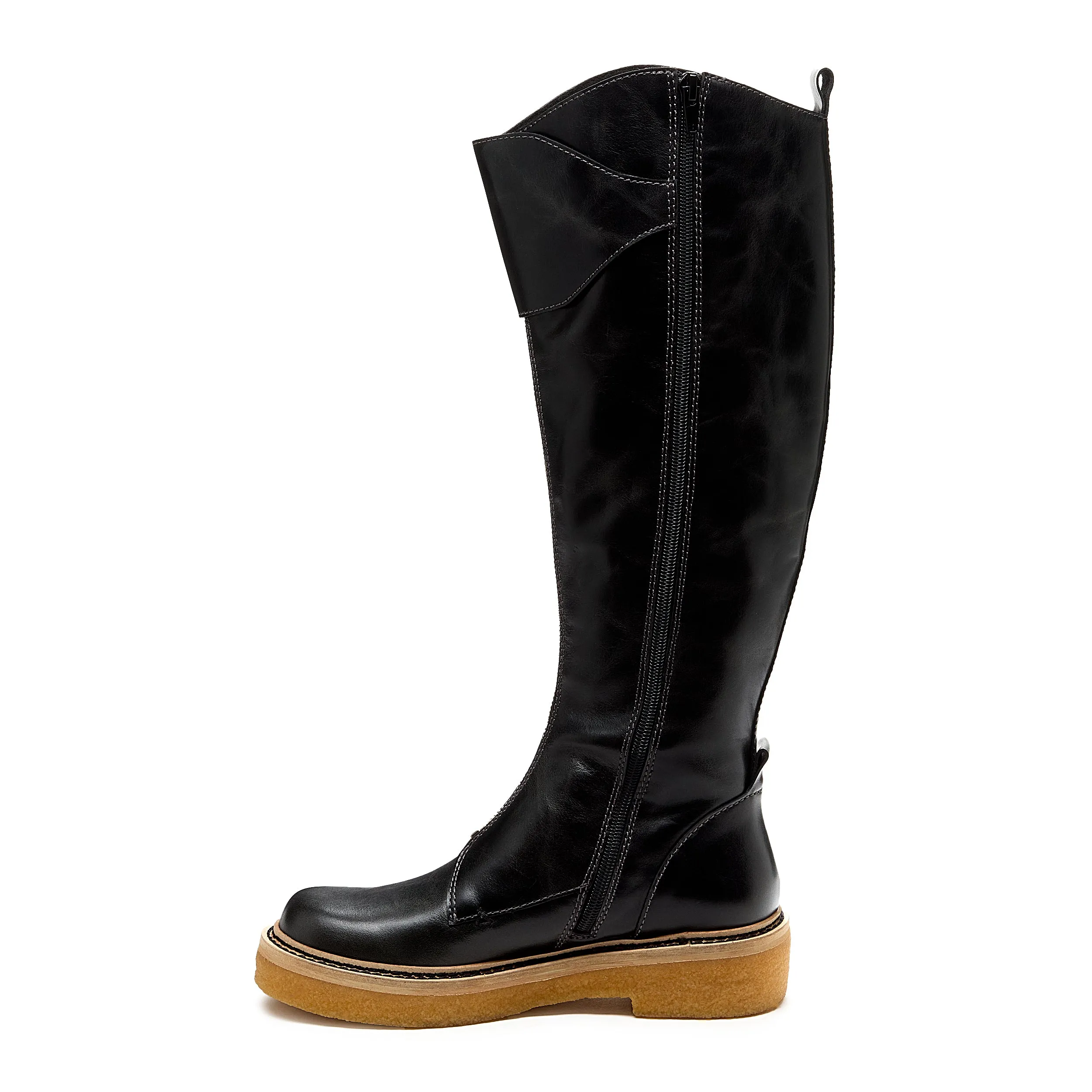 Cape Black Tall Boots