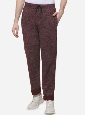 Carrot Brown Solid Slim Fit Track Pants | JadeBlue