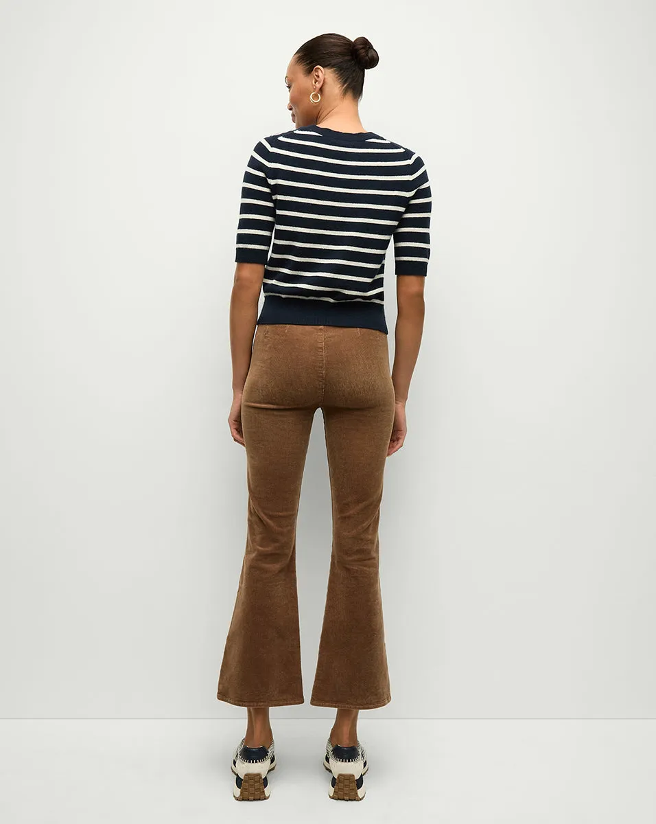 Carson Off-Duty Kick-Flare Corduroy Pant