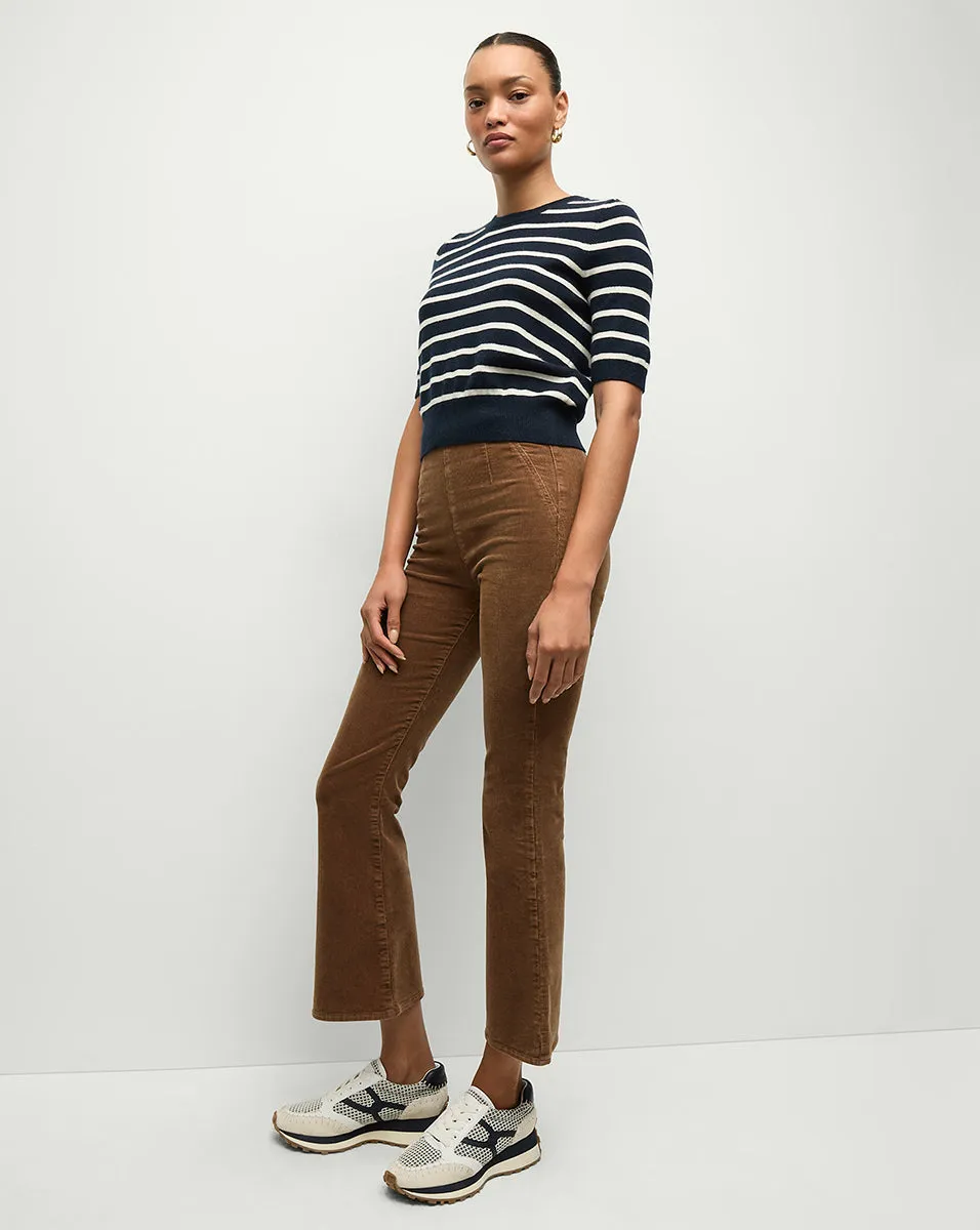 Carson Off-Duty Kick-Flare Corduroy Pant