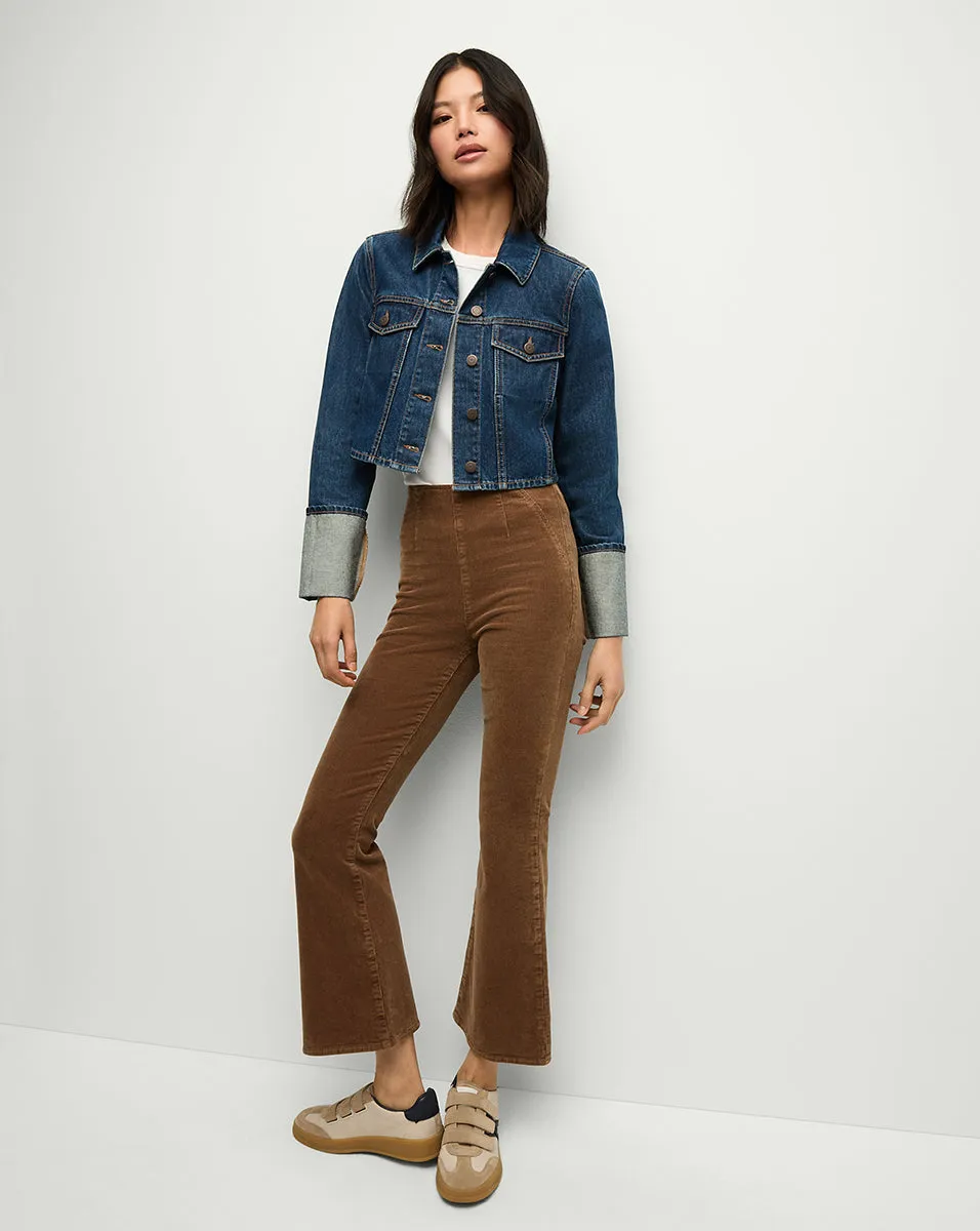 Carson Off-Duty Kick-Flare Corduroy Pant