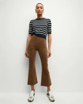 Carson Off-Duty Kick-Flare Corduroy Pant