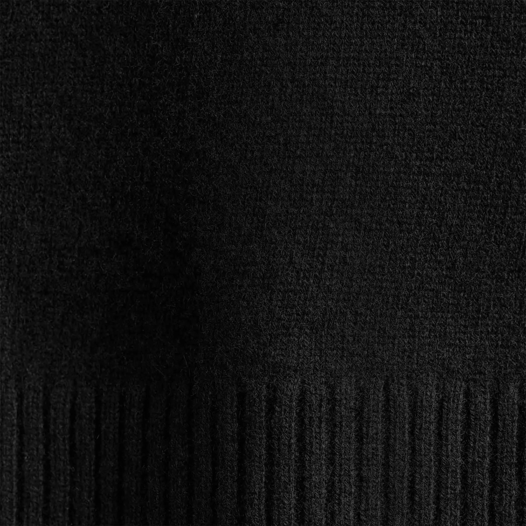 Cashmere Half Zip - Black