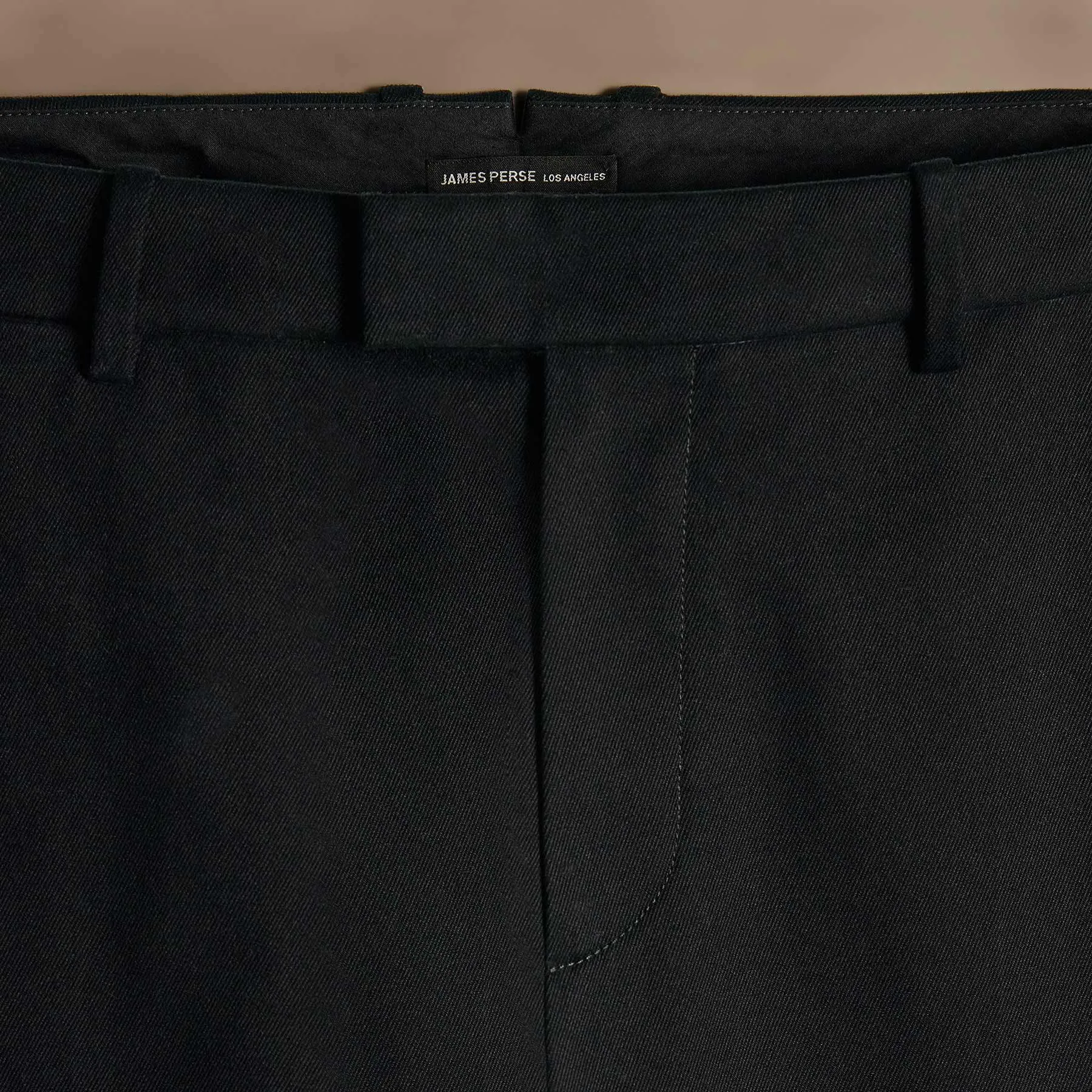 Cashmere Touch Twill Trouser - Black