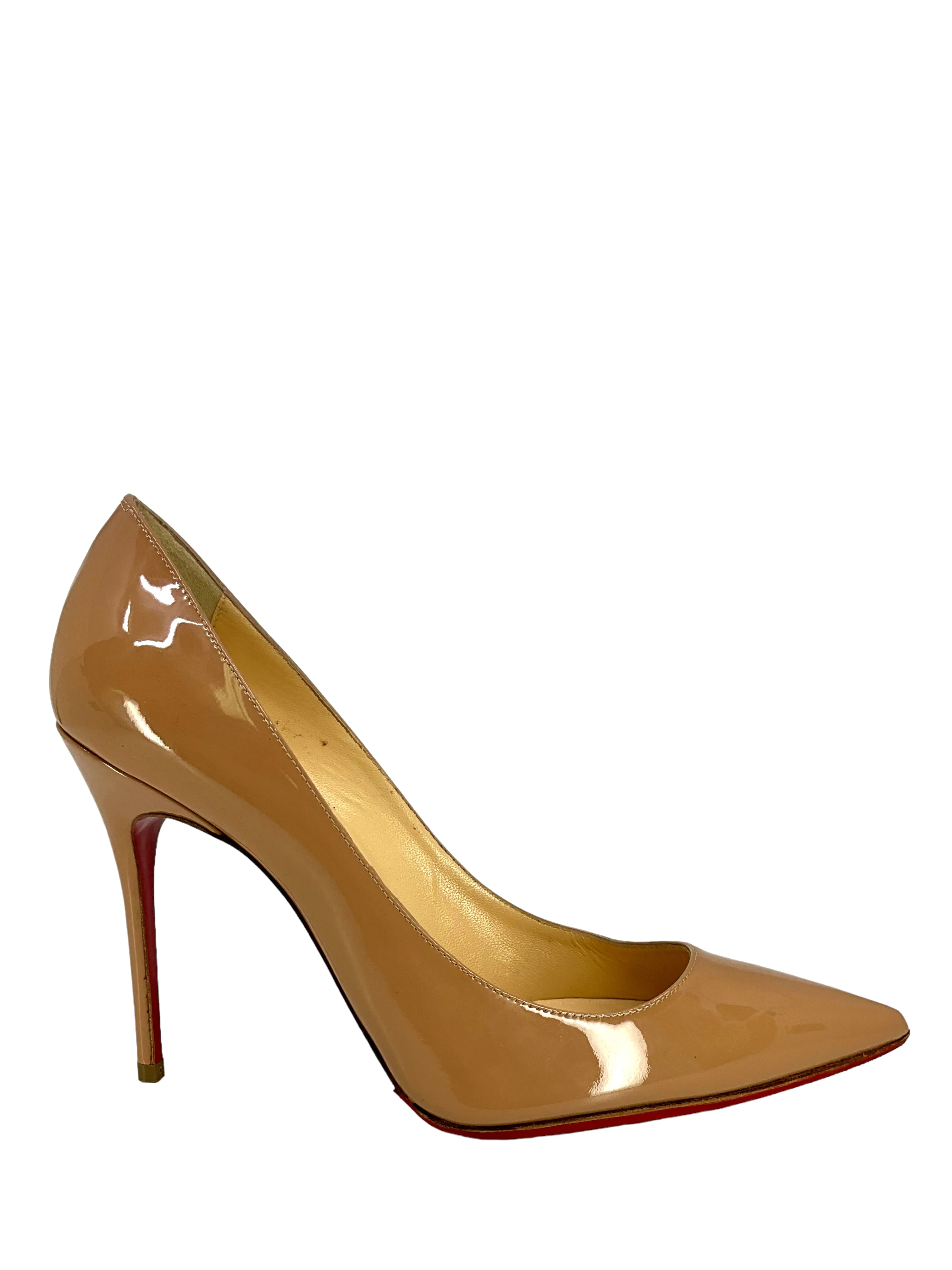 Christian Louboutin Patent Leather Point Toe Pumps Size 6.5