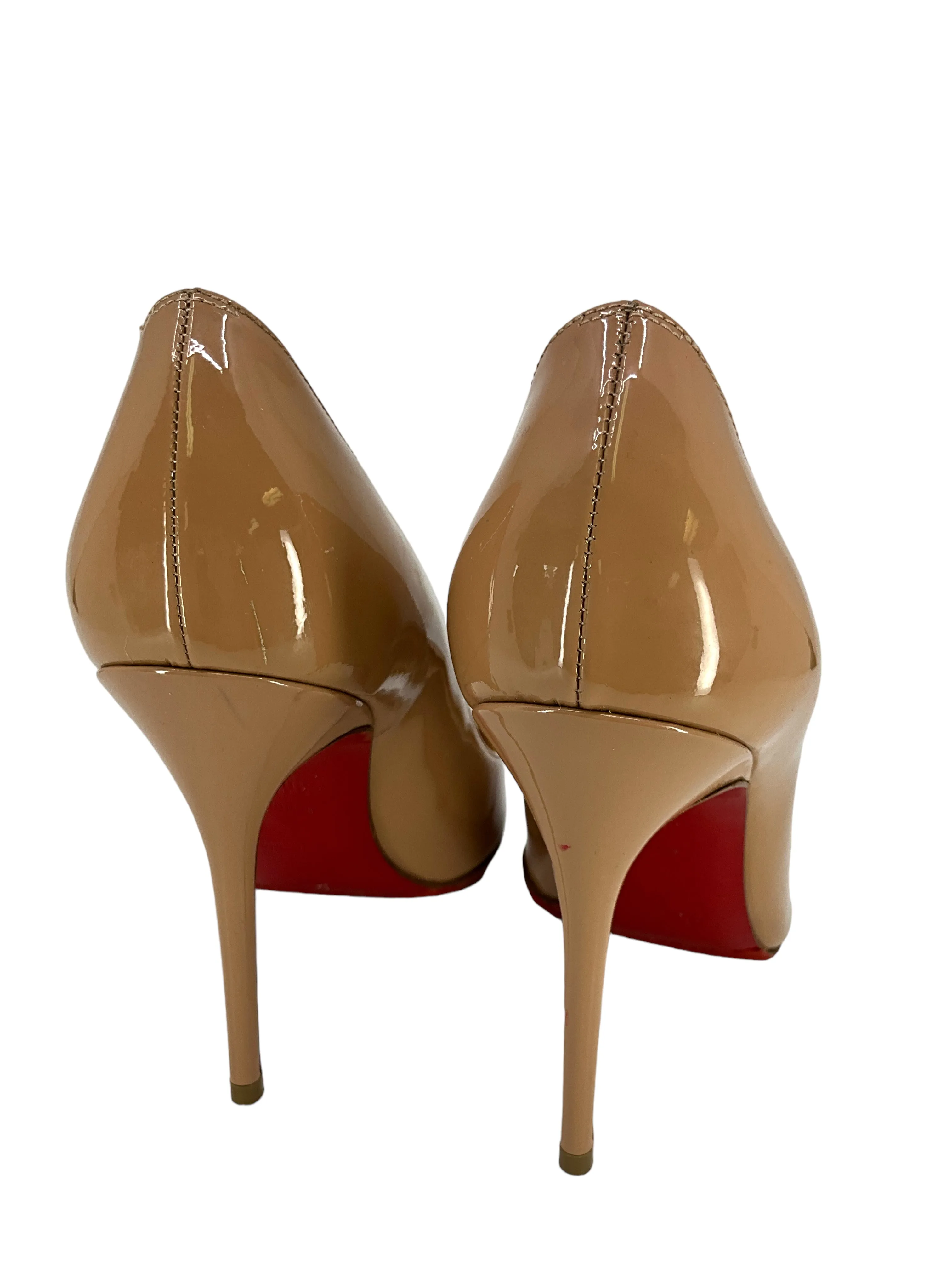 Christian Louboutin Patent Leather Point Toe Pumps Size 6.5