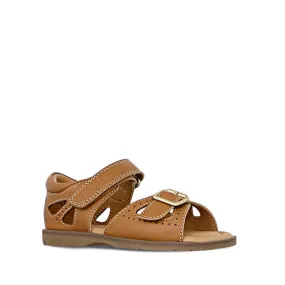 Clarks - Carrie Tan Leather Girls Sandal