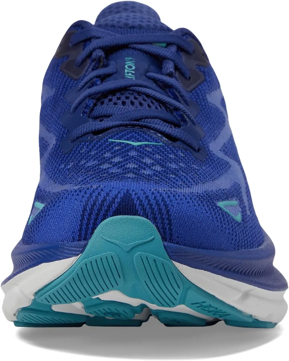 Clifton 9 Hoka sneakers, blue/light blue