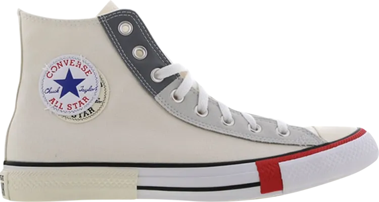 Converse Chuck Taylor All Star High Double Logo Sneakers - Beige, cream