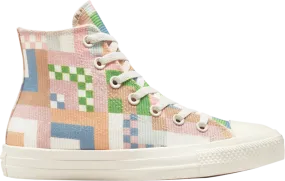 Converse Wmns Chuck Taylor All Star Crafted High Abstract Stripes Sneakers, White