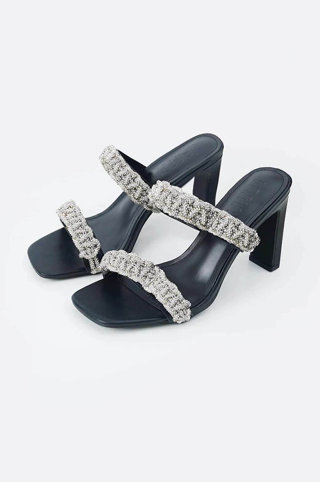 CRYSTAL ROPE HEEL