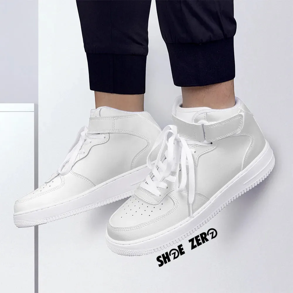 Customizable Vegan Leather Sneakers High Top