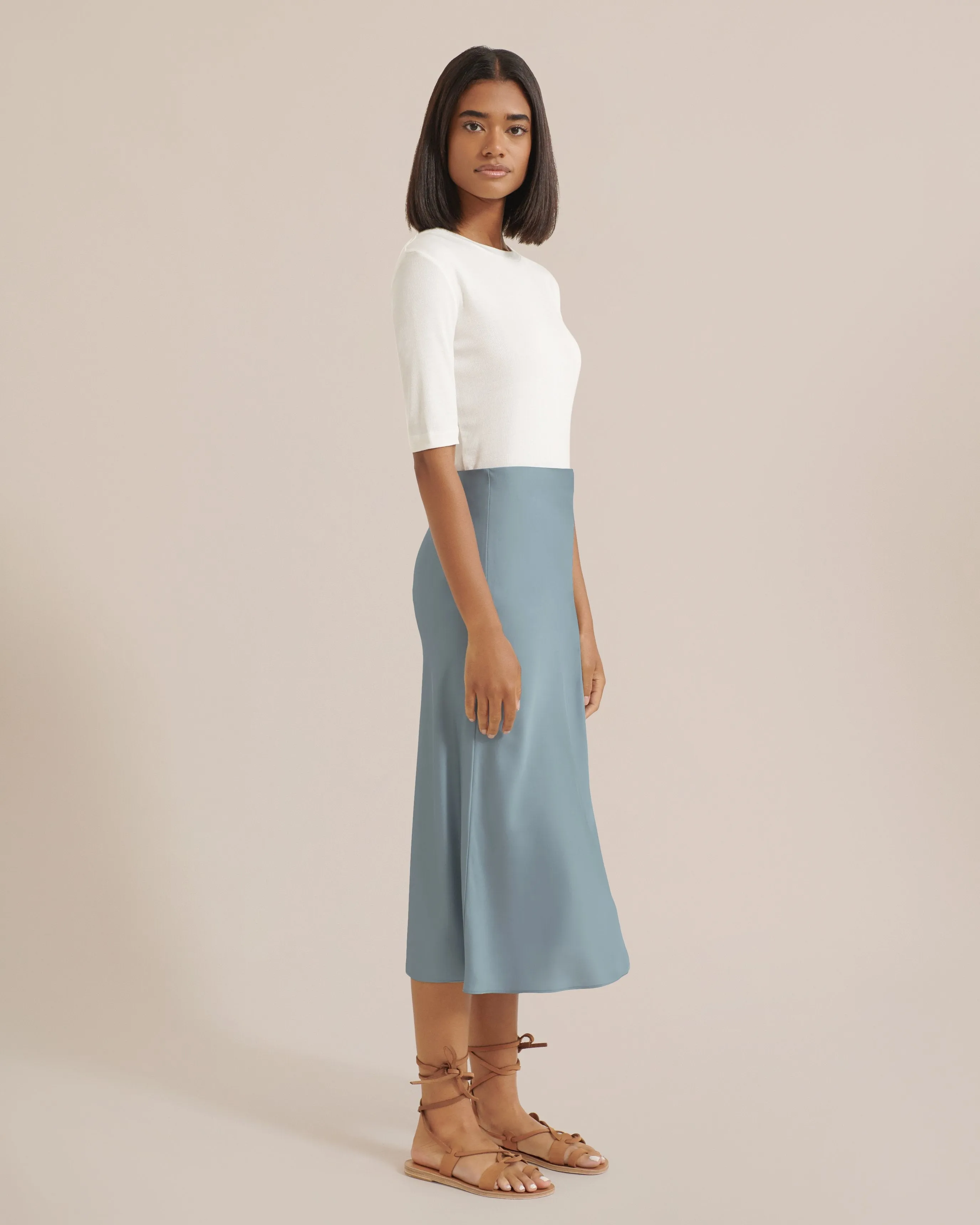 Dakota Satin Slip Skirt