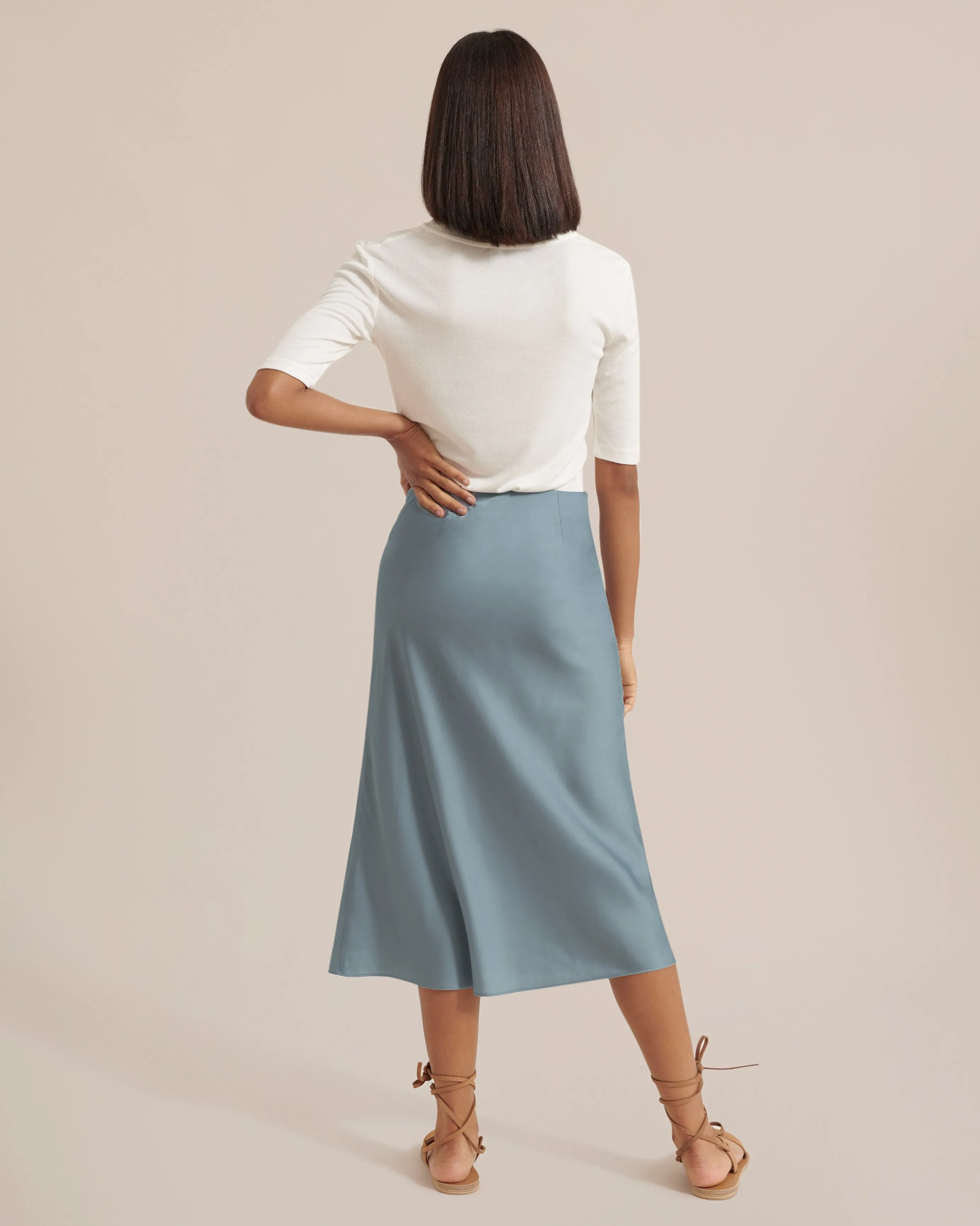 Dakota Satin Slip Skirt