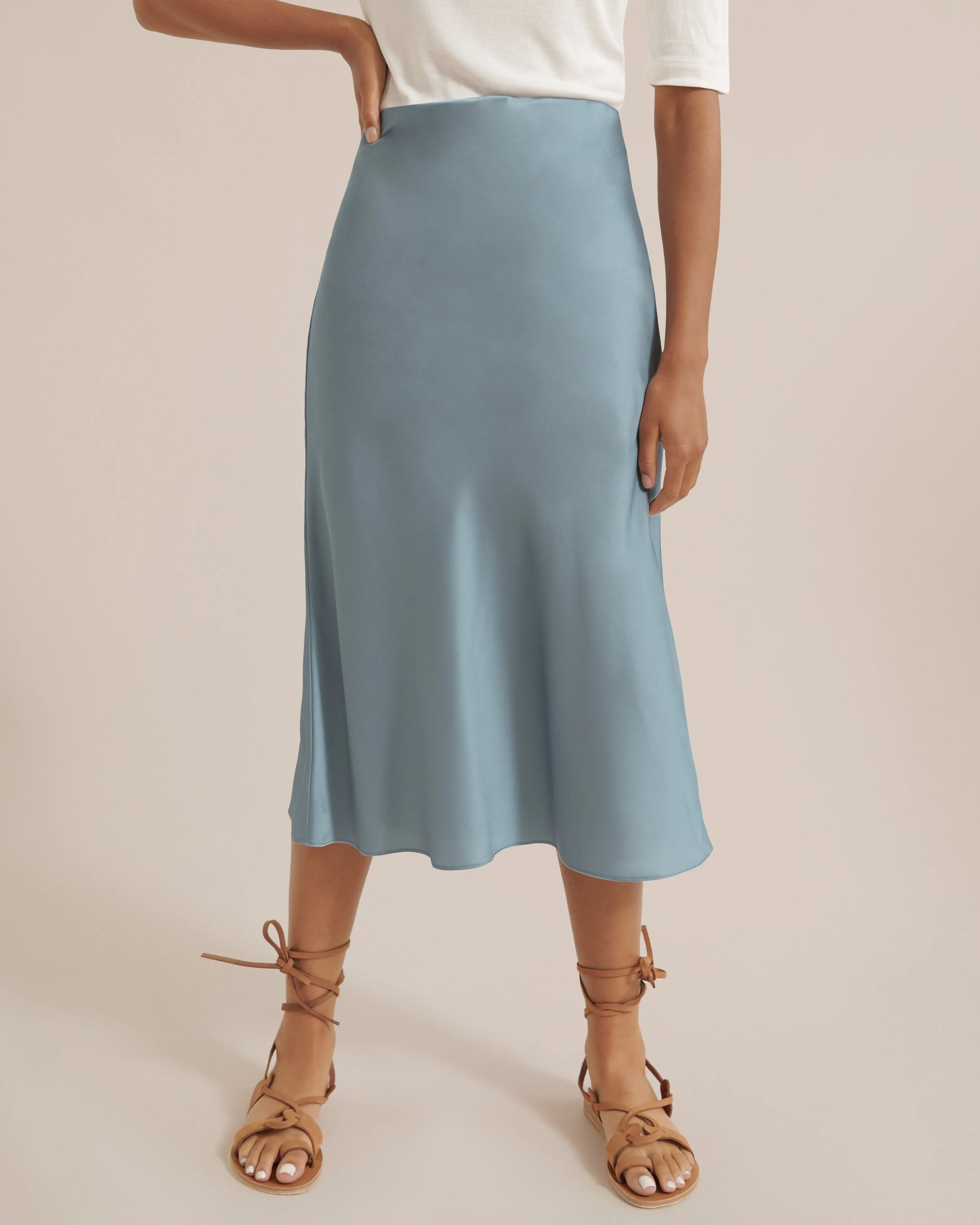 Dakota Satin Slip Skirt