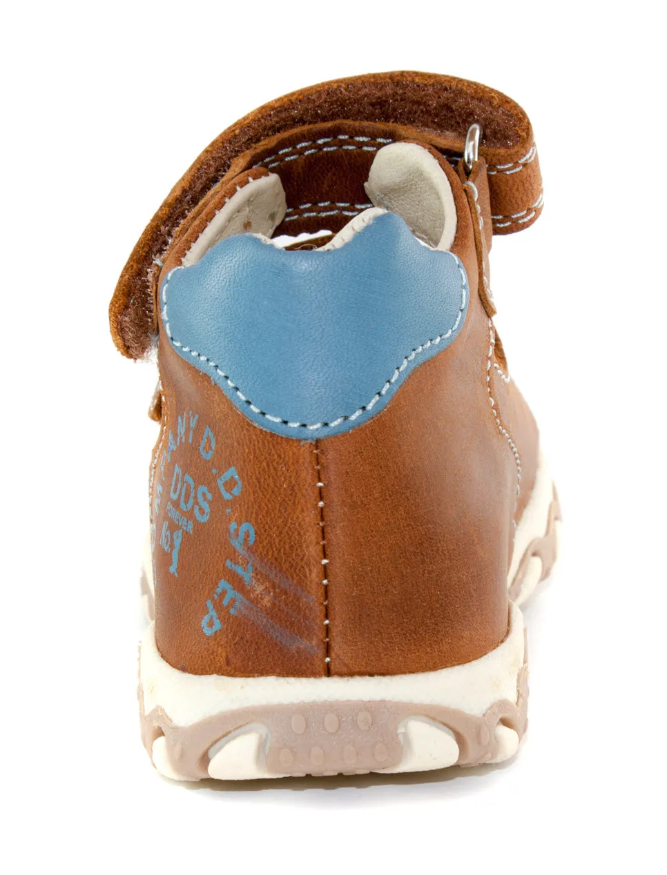 D.D. Step toddler boy sandals brown with buckles size US 4-8