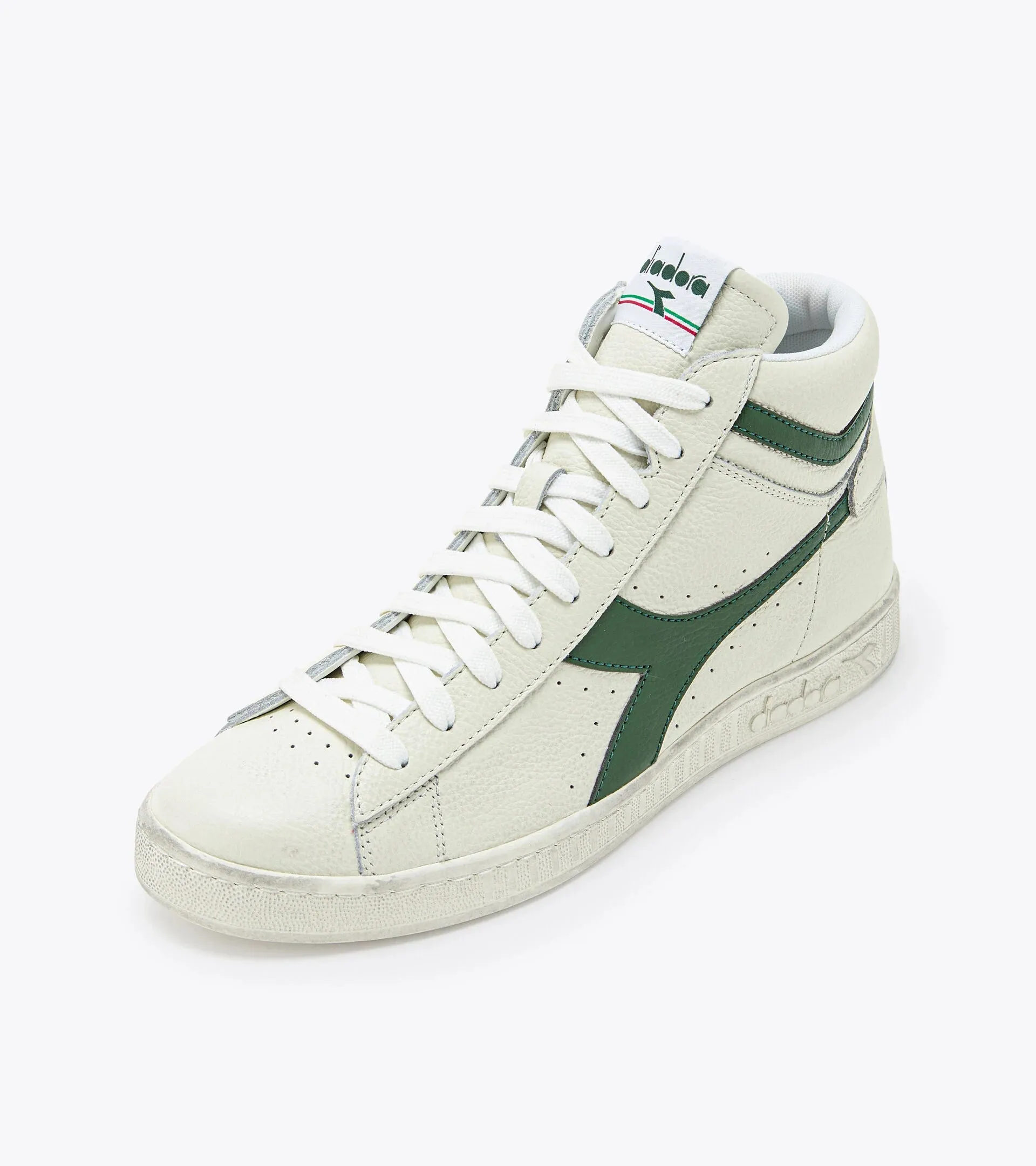 DIADORA | SNEAKERS HOMBRE | GAME L HIGH WAXED SUEDE POP WHITE/FERN | BLANCO