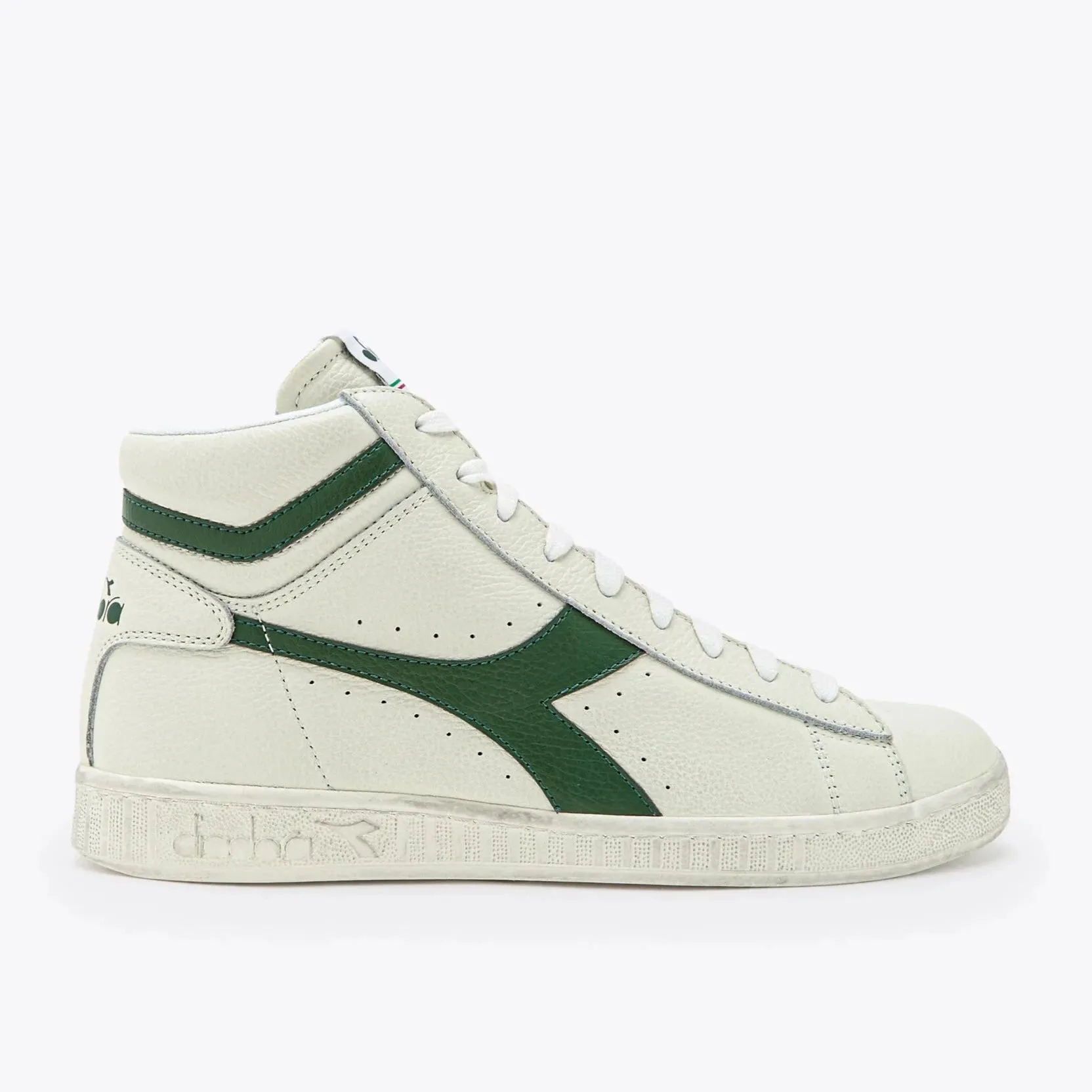 DIADORA | SNEAKERS HOMBRE | GAME L HIGH WAXED SUEDE POP WHITE/FERN | BLANCO