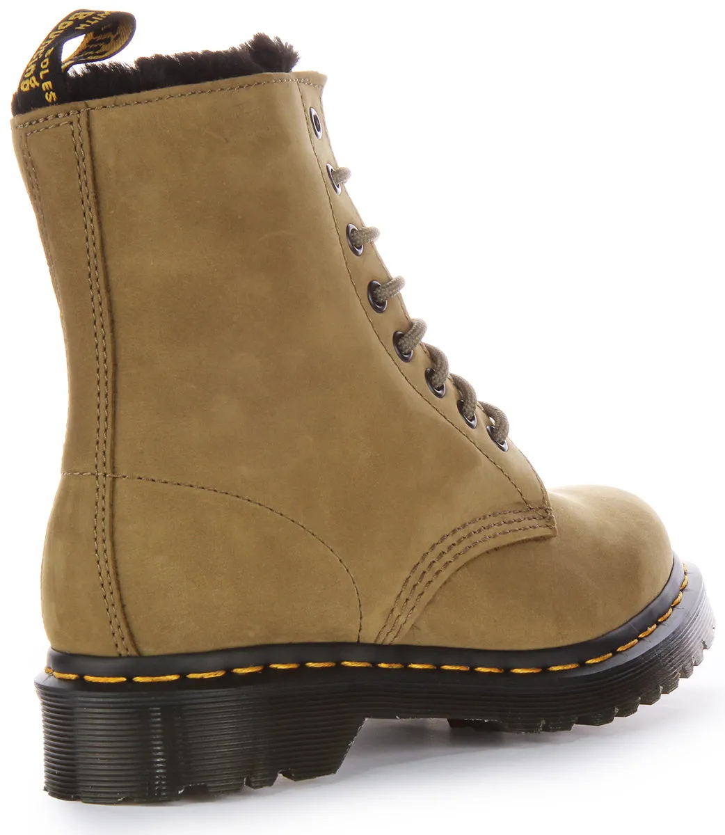 Dr Martens 1460 Serena In Olivegreen