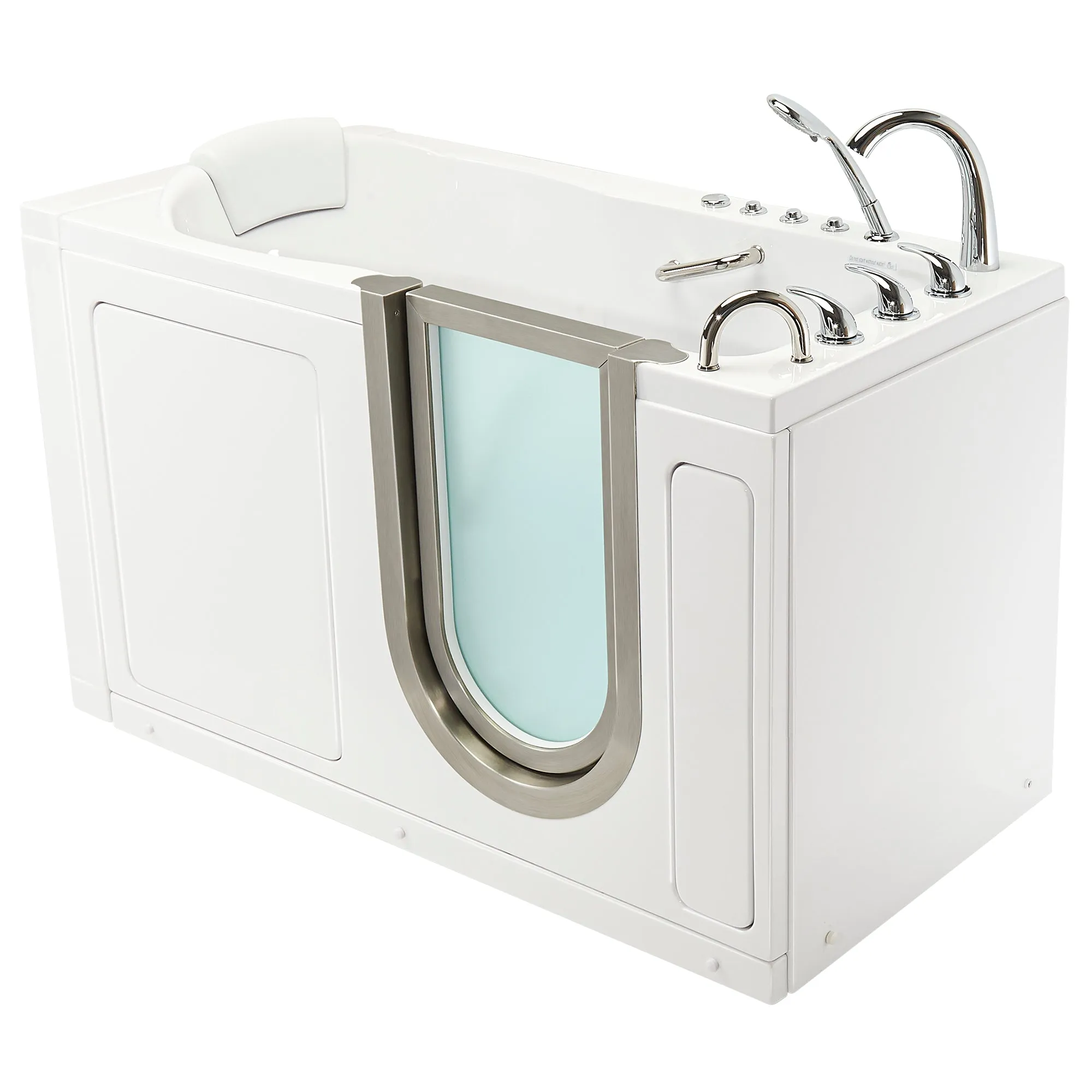 Ella's Bubbles Deluxe Walk-In Tub (29.5″W x 55″L) with Acrylic Inward Swinging Door.