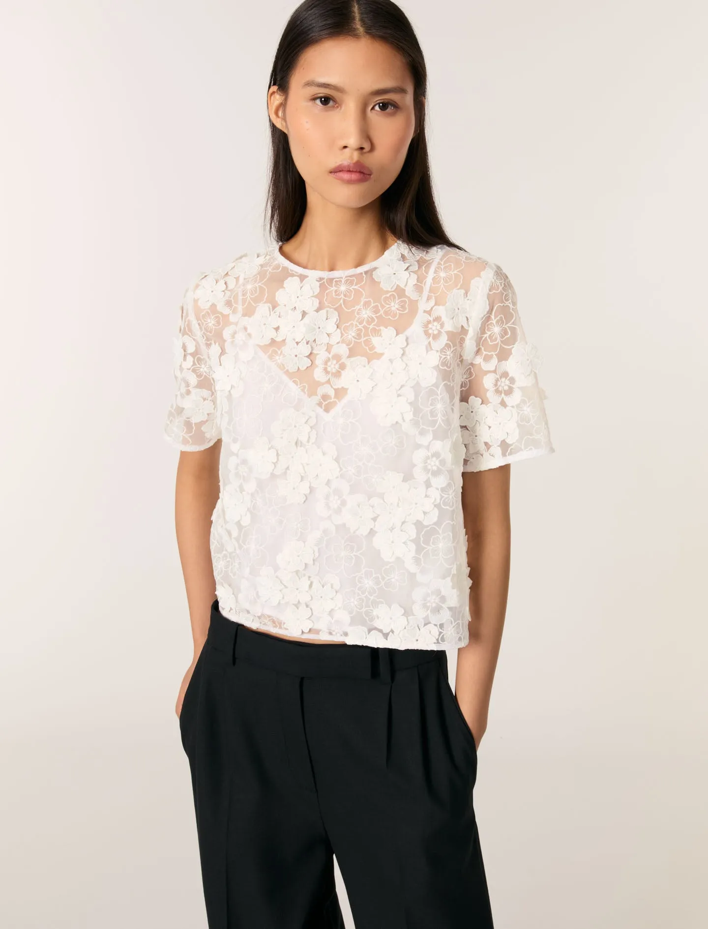 Floral Lace T-shirt