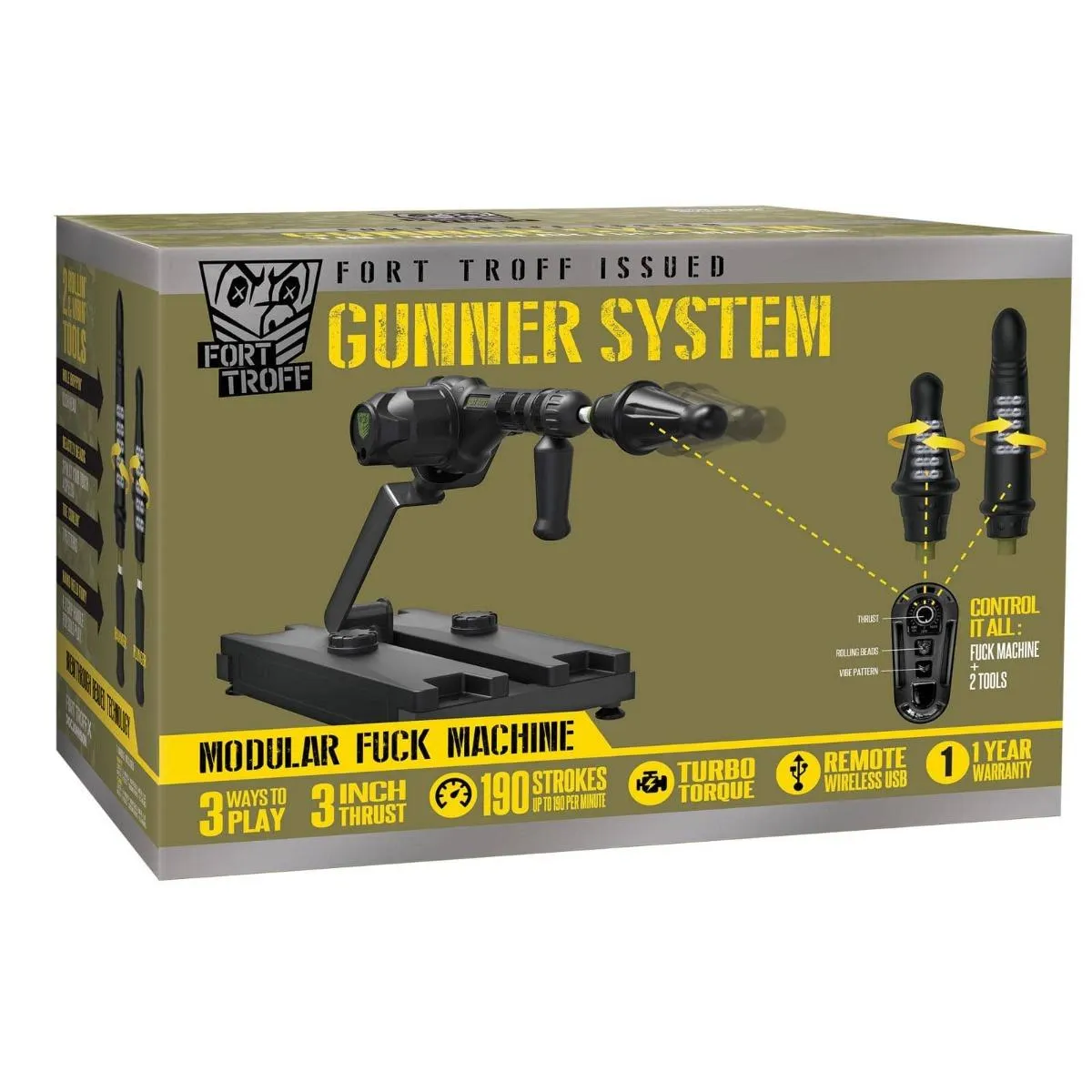 Fort Troff Gunner: Versatile 3-in-1 Fuck Machine